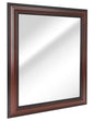 Espejo decorativo con marco rectangular de cerezo profundo