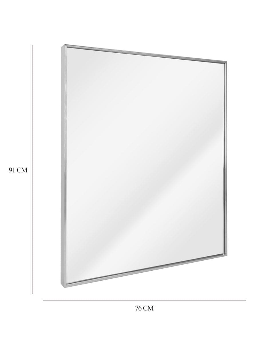 Espejo decorativo para baño rectangular