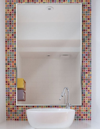 Espejo decorativo para baño rectangular