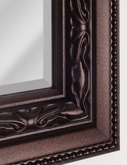 Espejo decorativo con marco en relieve Addyson Rich Chocolate