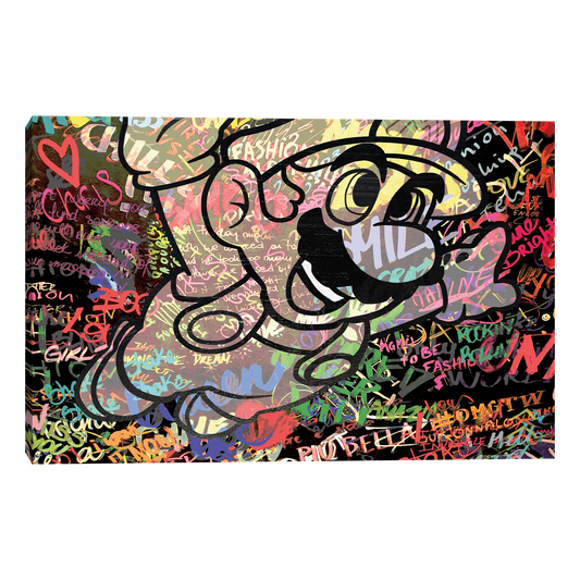Cartoon Mario Graffiti - The Pop Art Factory