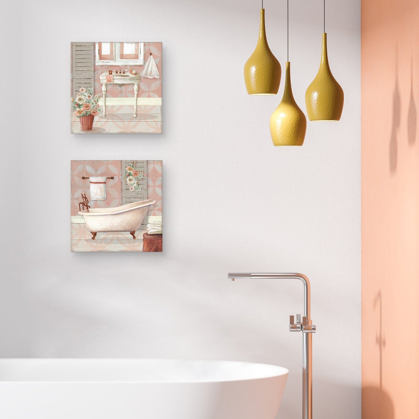 Lavabo de baño ruborizado II - Carol Robinson