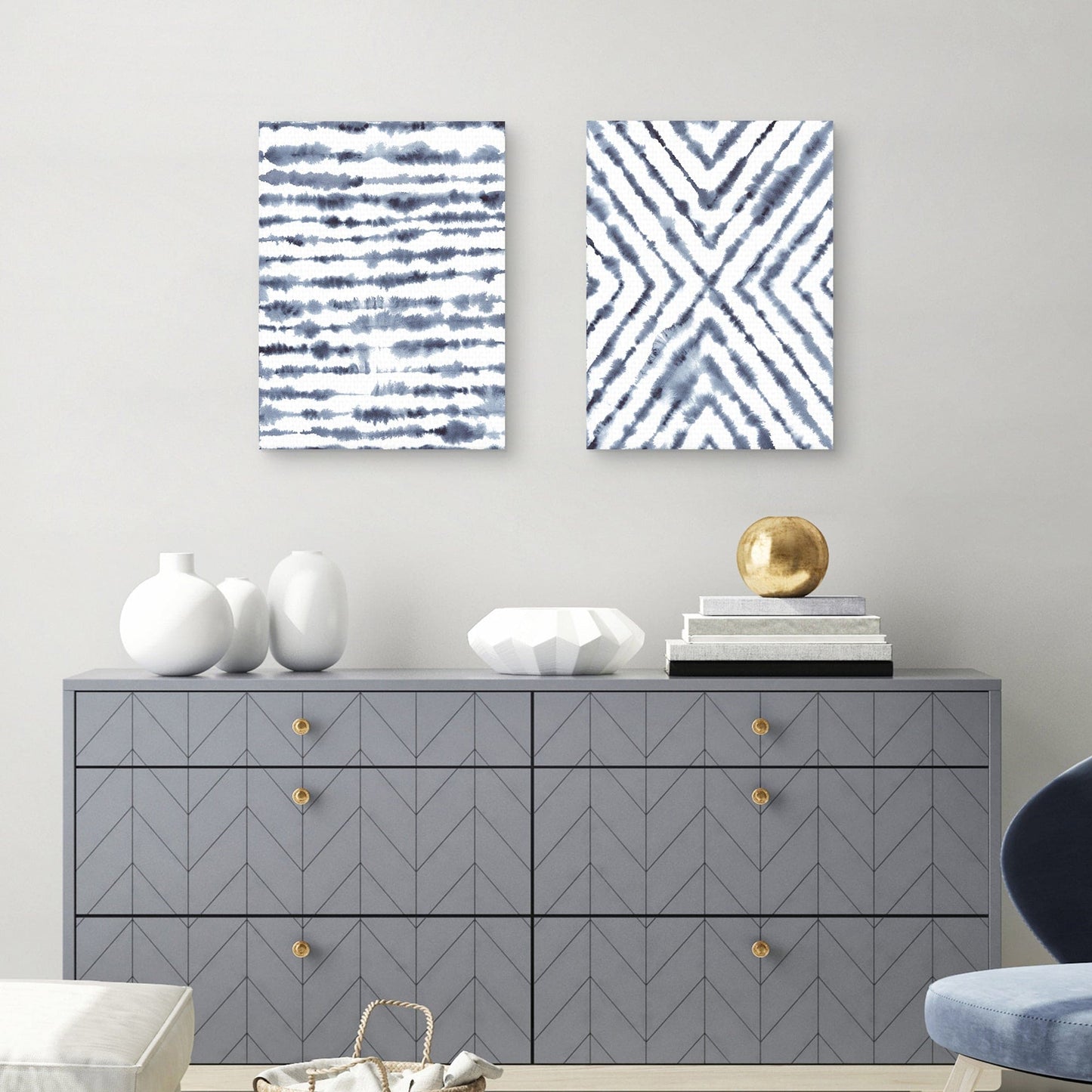 Shibori en azul - ML Studio