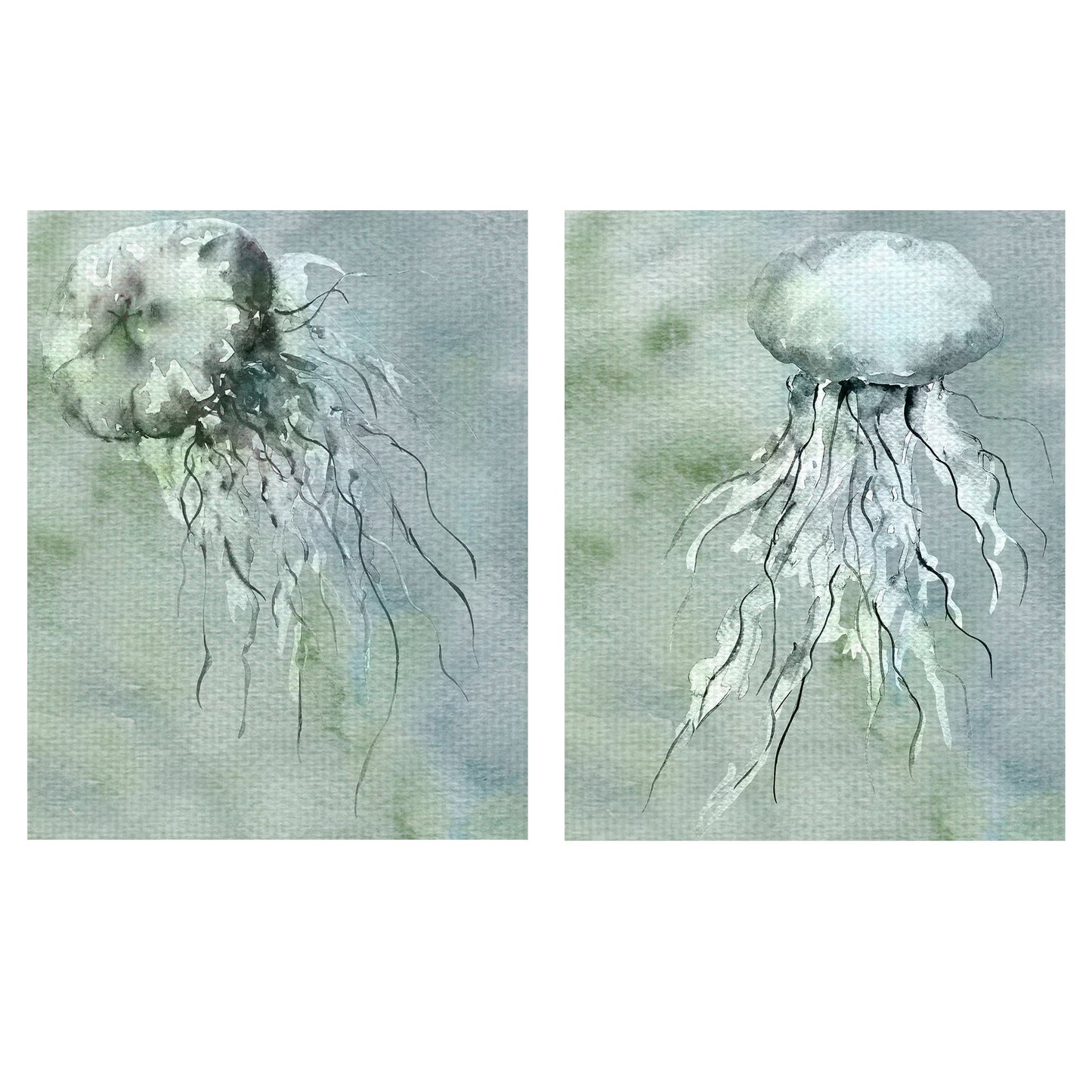 Medusa azul gris I - Brandi Fitzgerald