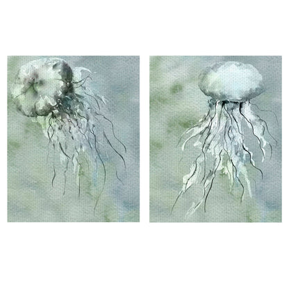 Medusa azul gris I - Brandi Fitzgerald
