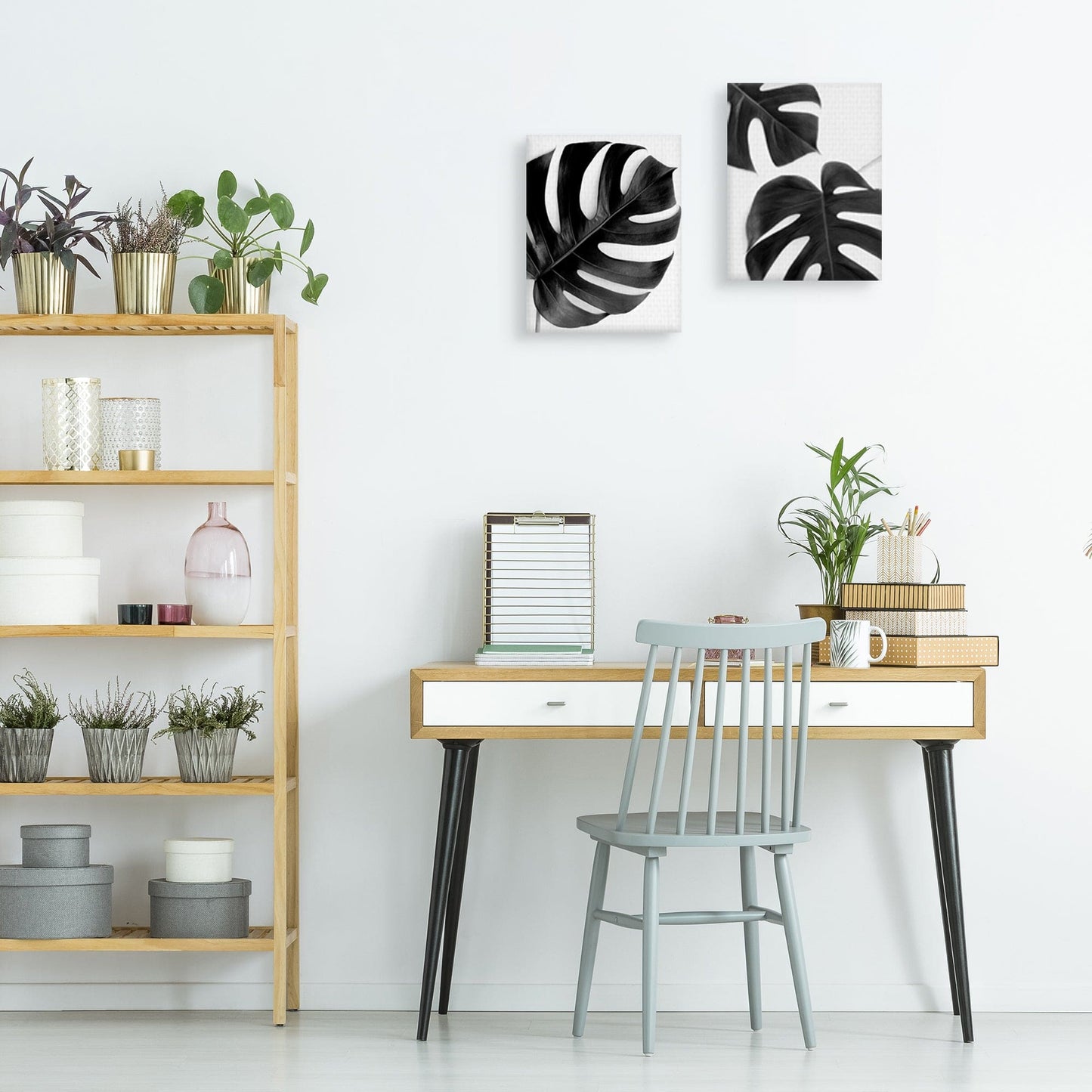 Monstera duo negro - Irene Suchocki
