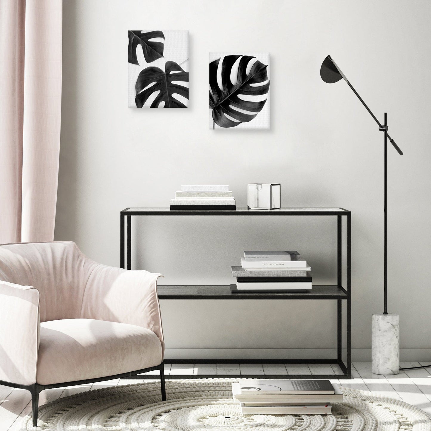 Monstera duo negro - Irene Suchocki