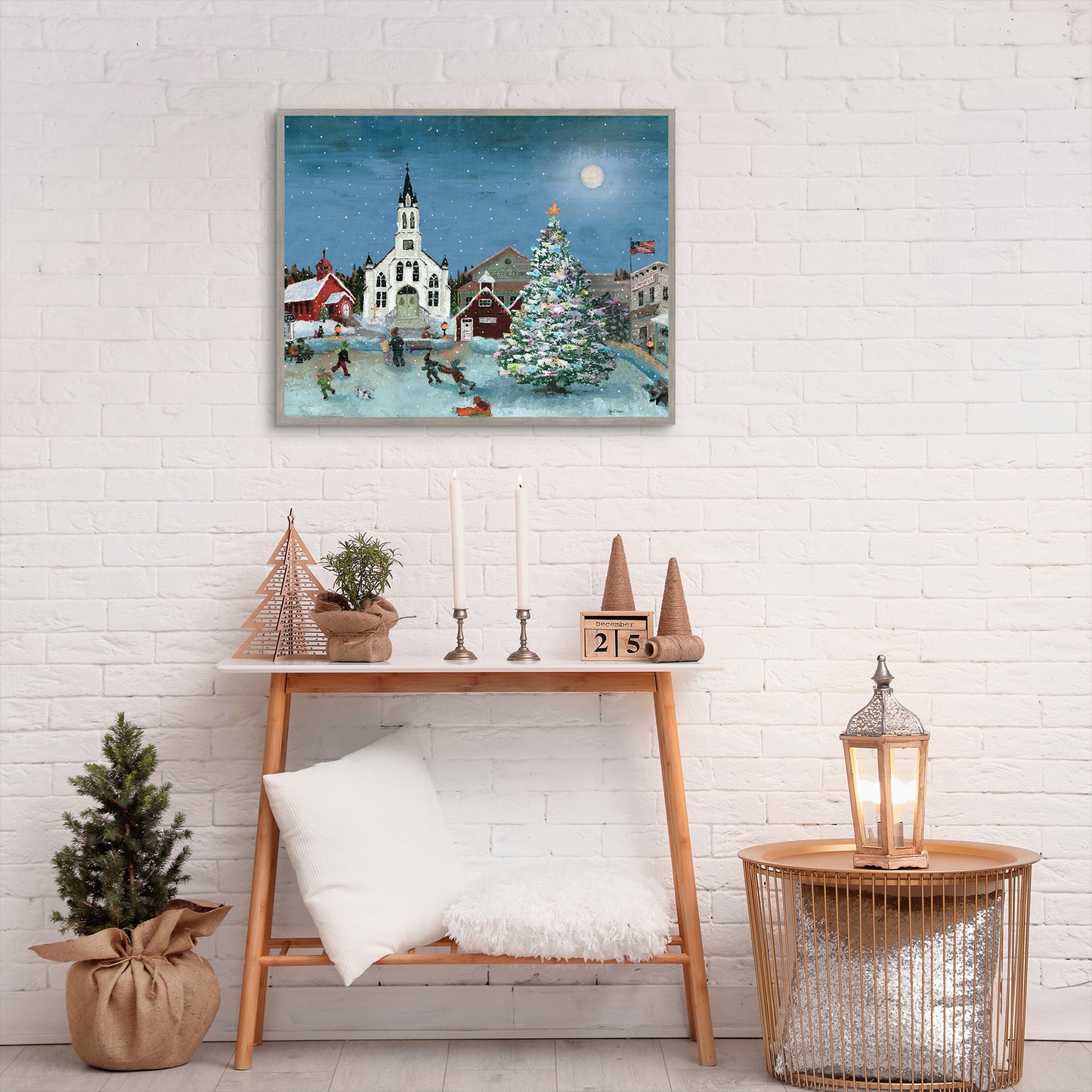 Escena de navidad luna - Marie Elaine Cusson