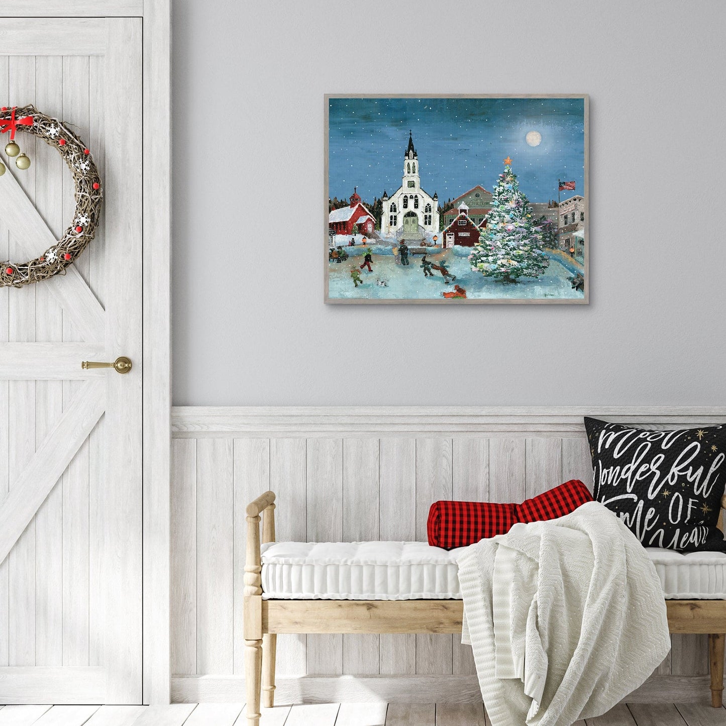 Escena de navidad luna - Marie Elaine Cusson