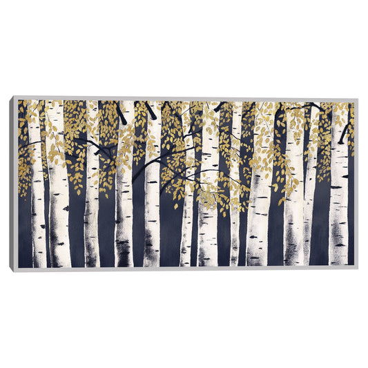 Fresco bosque índigo oro - James Wiens