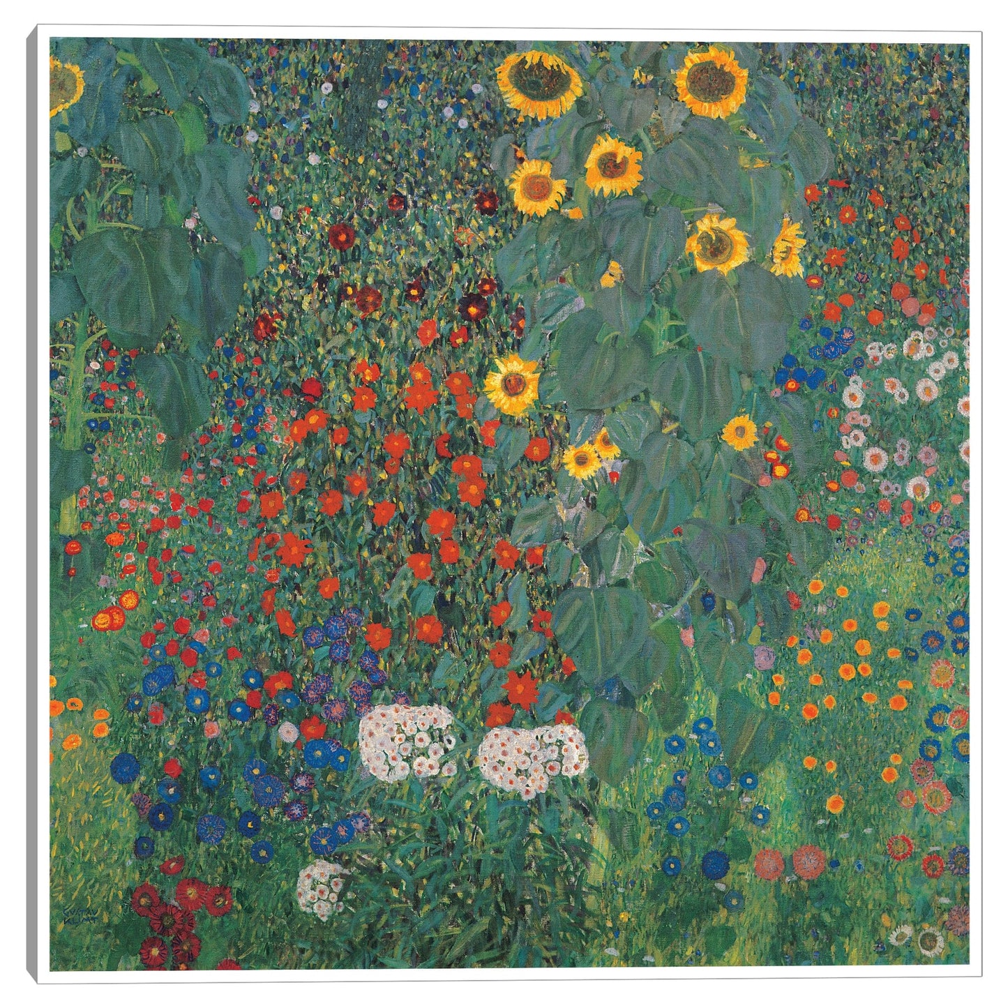 Jardín con girasoles - Gustav Klimt