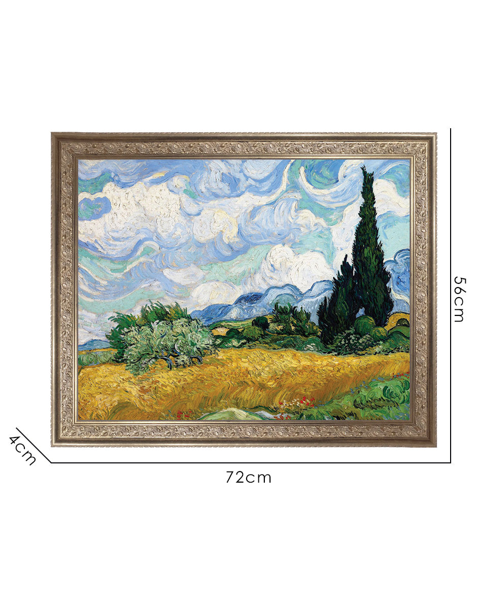 Trigo Amarillo y cipreses - Vincent Van Gogh