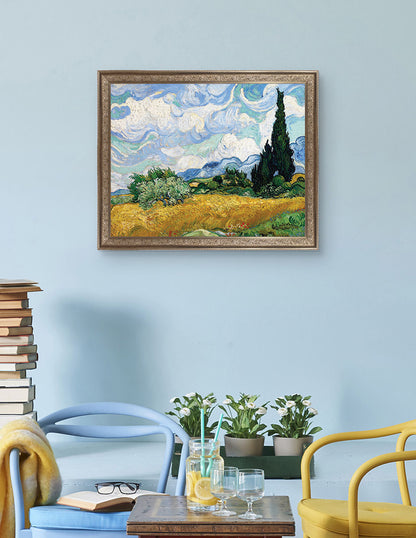 Trigo Amarillo y cipreses - Vincent Van Gogh