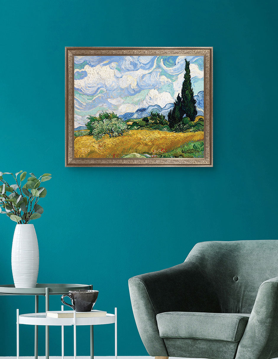 Trigo Amarillo y cipreses - Vincent Van Gogh
