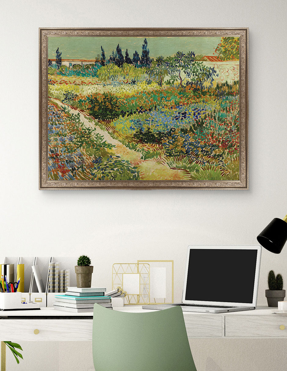 Jardín en Arles - Vincent Van Gogh