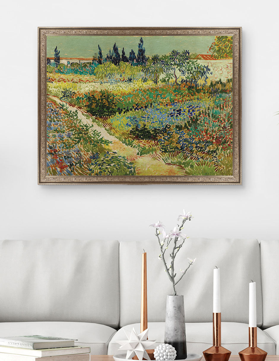 Jardín en Arles - Vincent Van Gogh