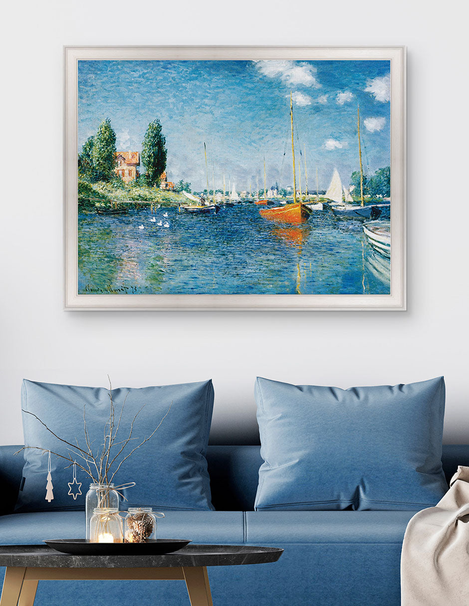 Barcos Rojos en Argenteuil - Claude Monet