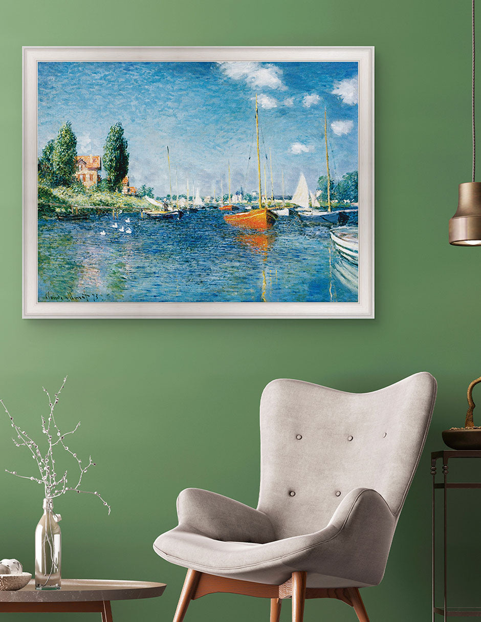 Barcos Rojos en Argenteuil - Claude Monet