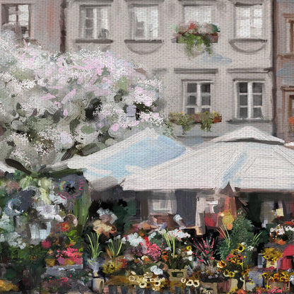 El retrato del mercado de las flores - Studio Arts