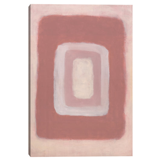 Rosa cuadrado abstracto - Willowbrook Fine Art