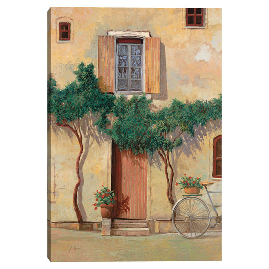Media bicicleta en la pared - Guido Borelli