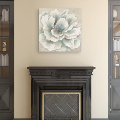 Peonia azul y crema - Willowbrook Fine Art