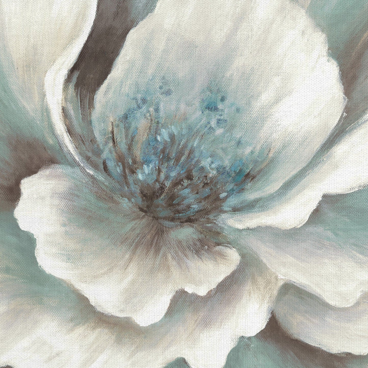 Peonia azul y crema - Willowbrook Fine Art