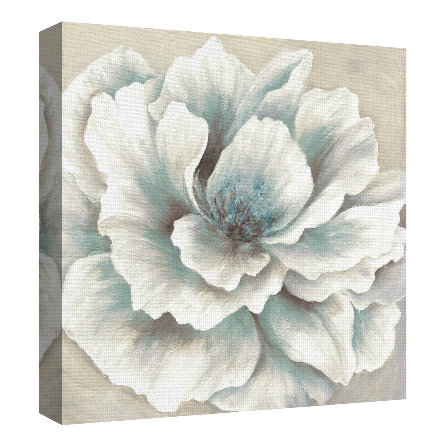 Peonia azul y crema - Willowbrook Fine Art