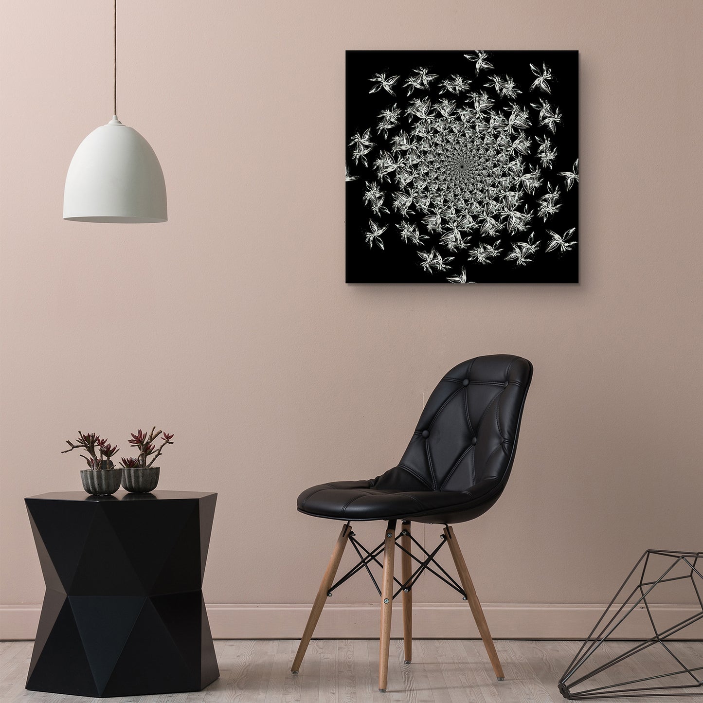 Estampado floral en blanco y negro III - Nikol Wikman