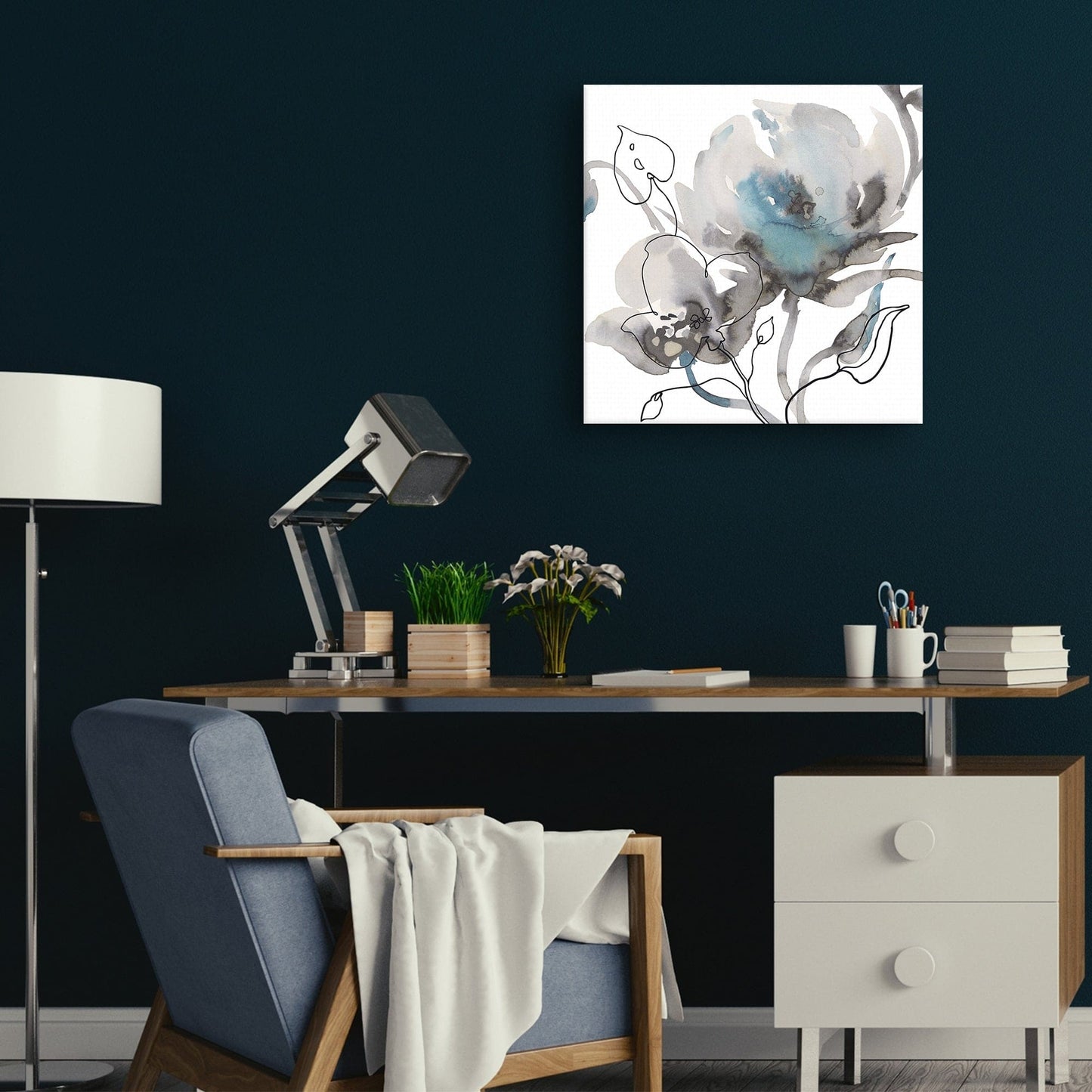 Floral de invierno ilustrado II - Sandra Jacobs