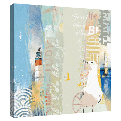 Reloj Coastal Collage - Ken Hurd