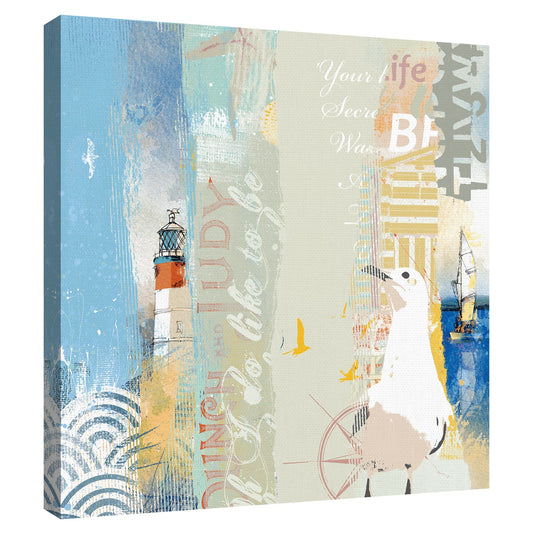 Reloj Coastal Collage - Ken Hurd