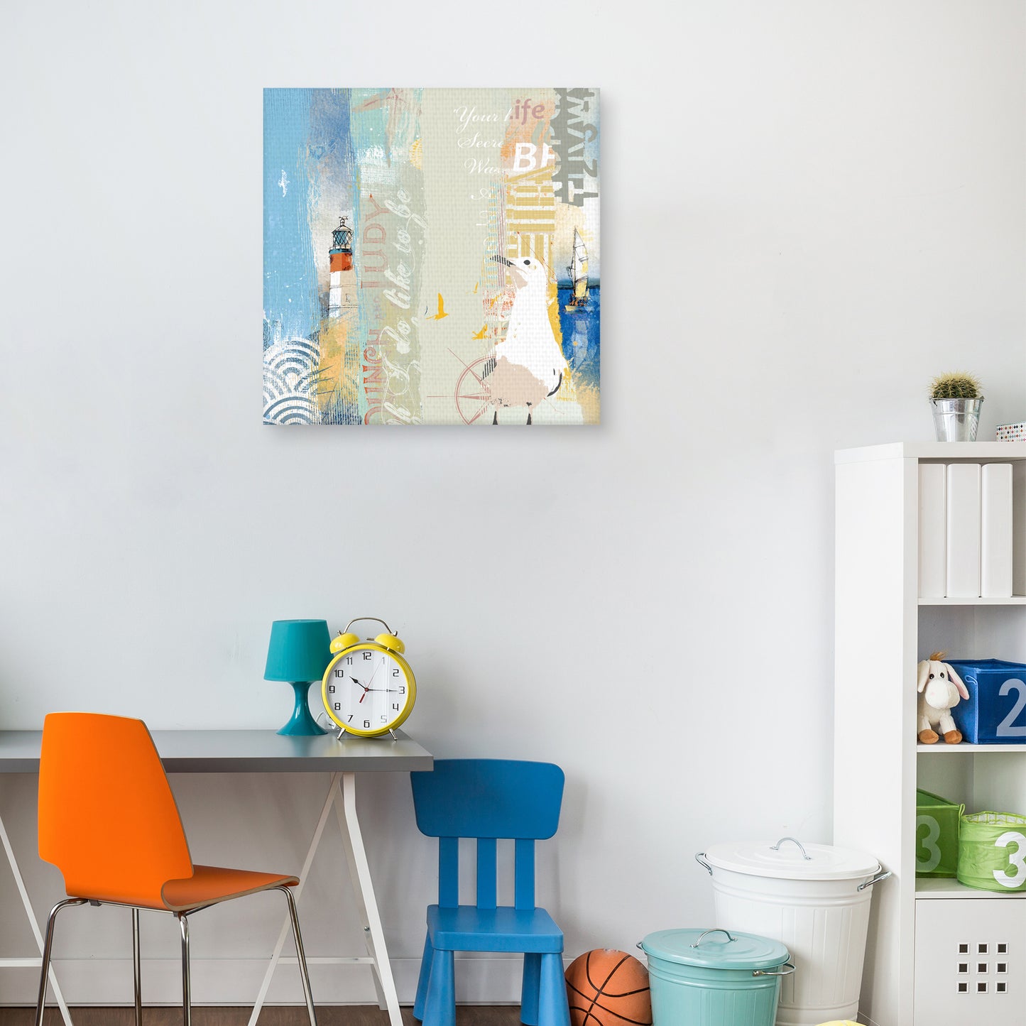 Reloj Coastal Collage - Ken Hurd