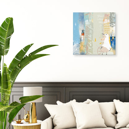 Reloj Coastal Collage - Ken Hurd