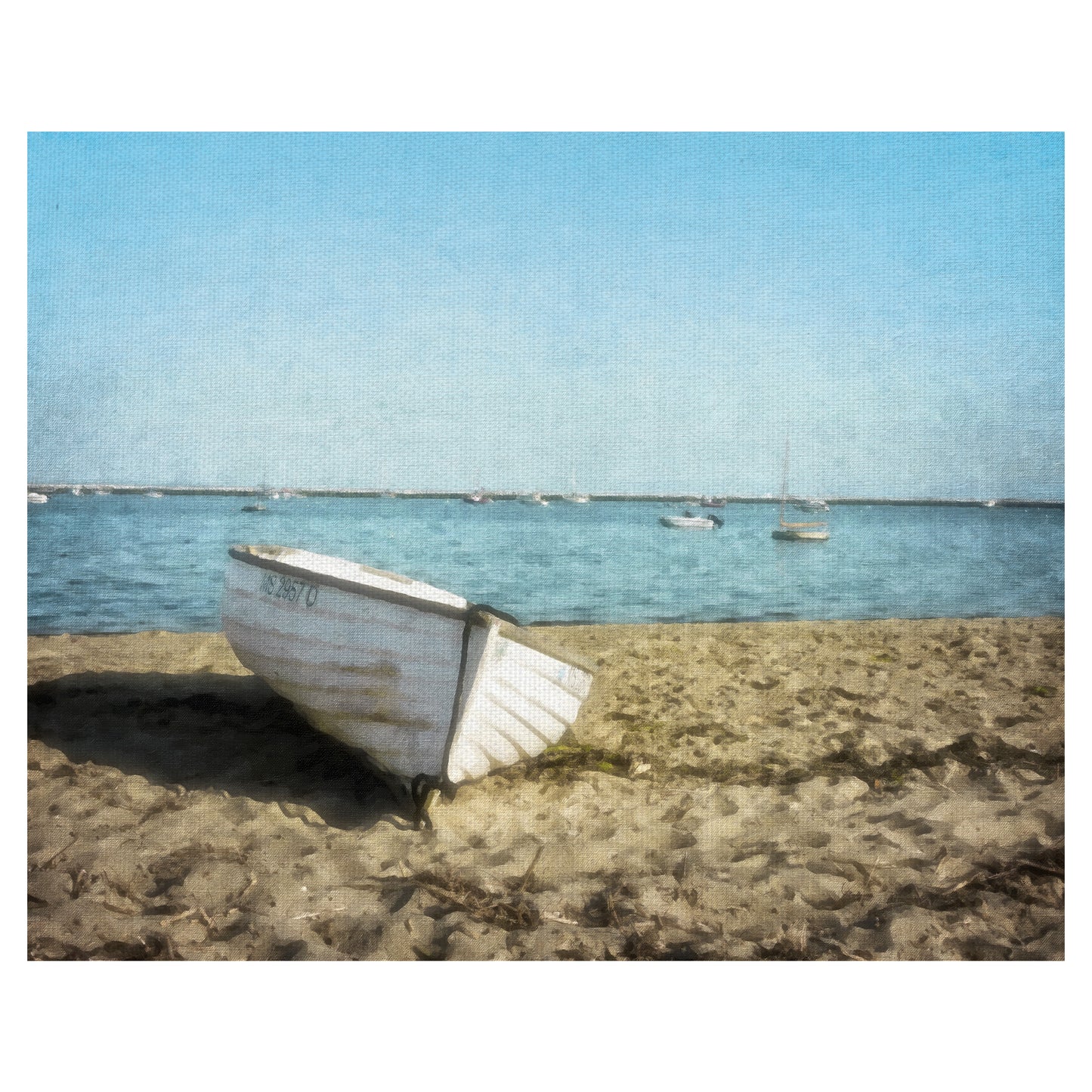 Bote de remos en Aqua - Graffi-tee Studios