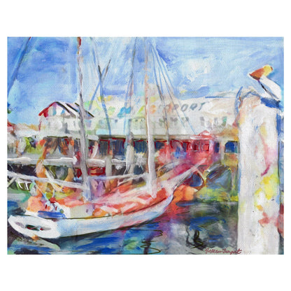 Barco de pesca en el puerto - Freeman Newport