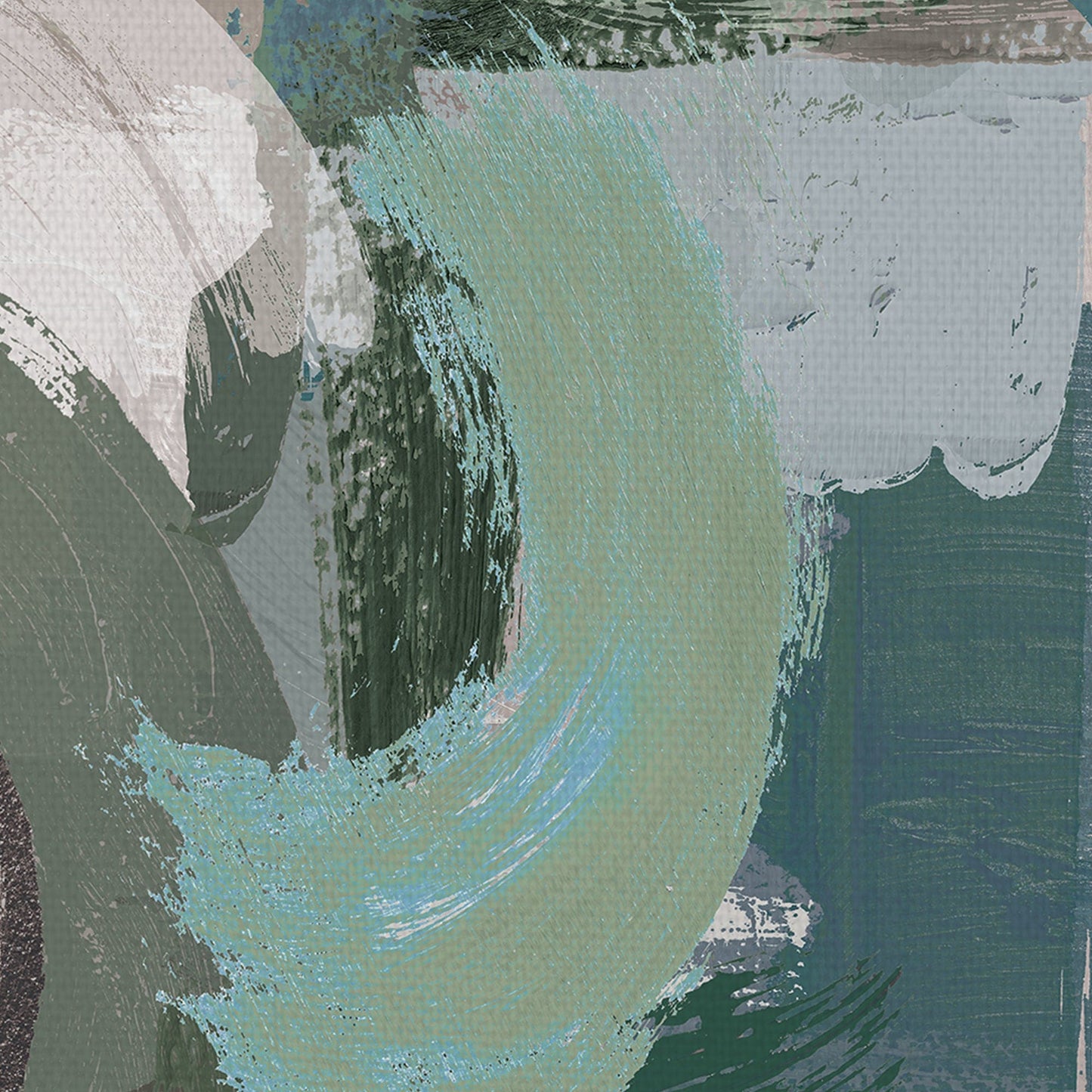 Verde oliva abstracto - Willowbrook Fine Art