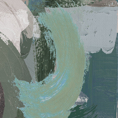 Verde oliva abstracto - Willowbrook Fine Art