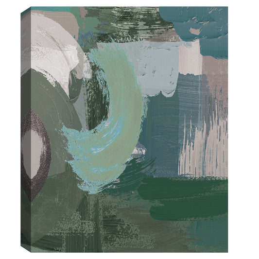 Verde oliva abstracto - Willowbrook Fine Art