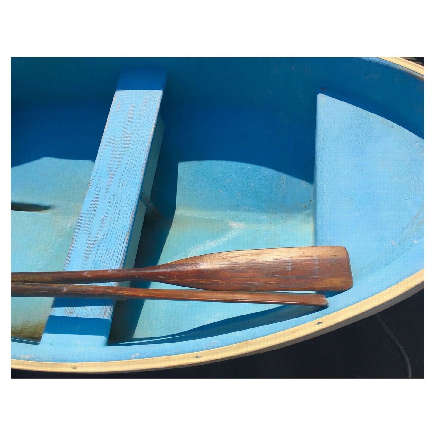 Barco de madera azul - Graffi-tee Studio
