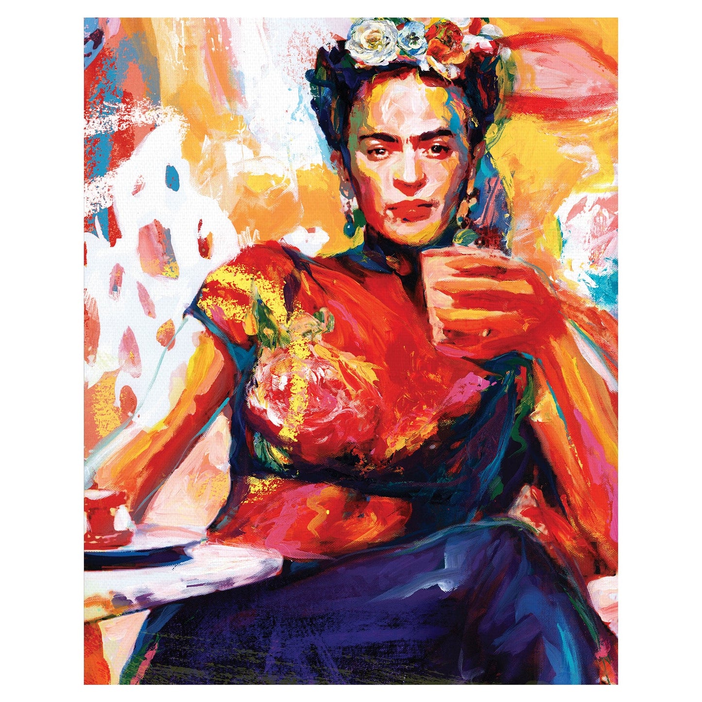 Pausa para el café Frida - Willowbrook Fine Art