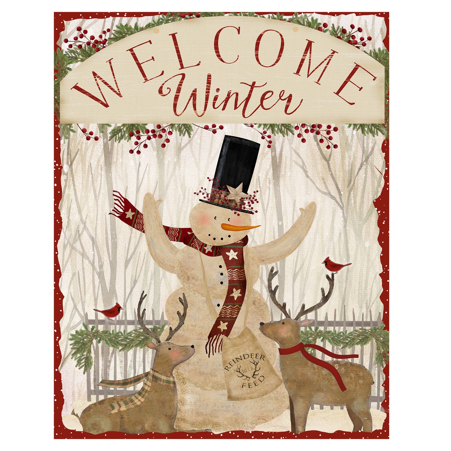 Muñeco de nieve de bienvenida - Beth Albert