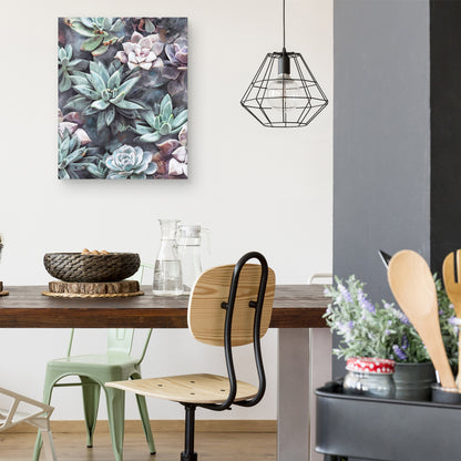 Suculentas sobre gris - Studio Arts