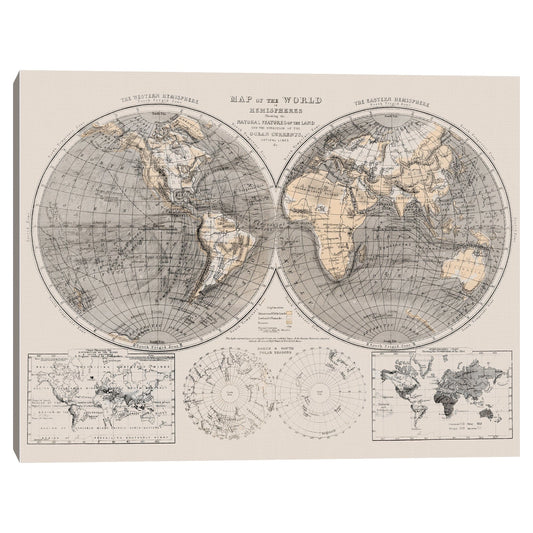 Mapa antiguo del mundo - Belle Maison