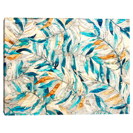 Follaje en azul y naranja - Belle Maison