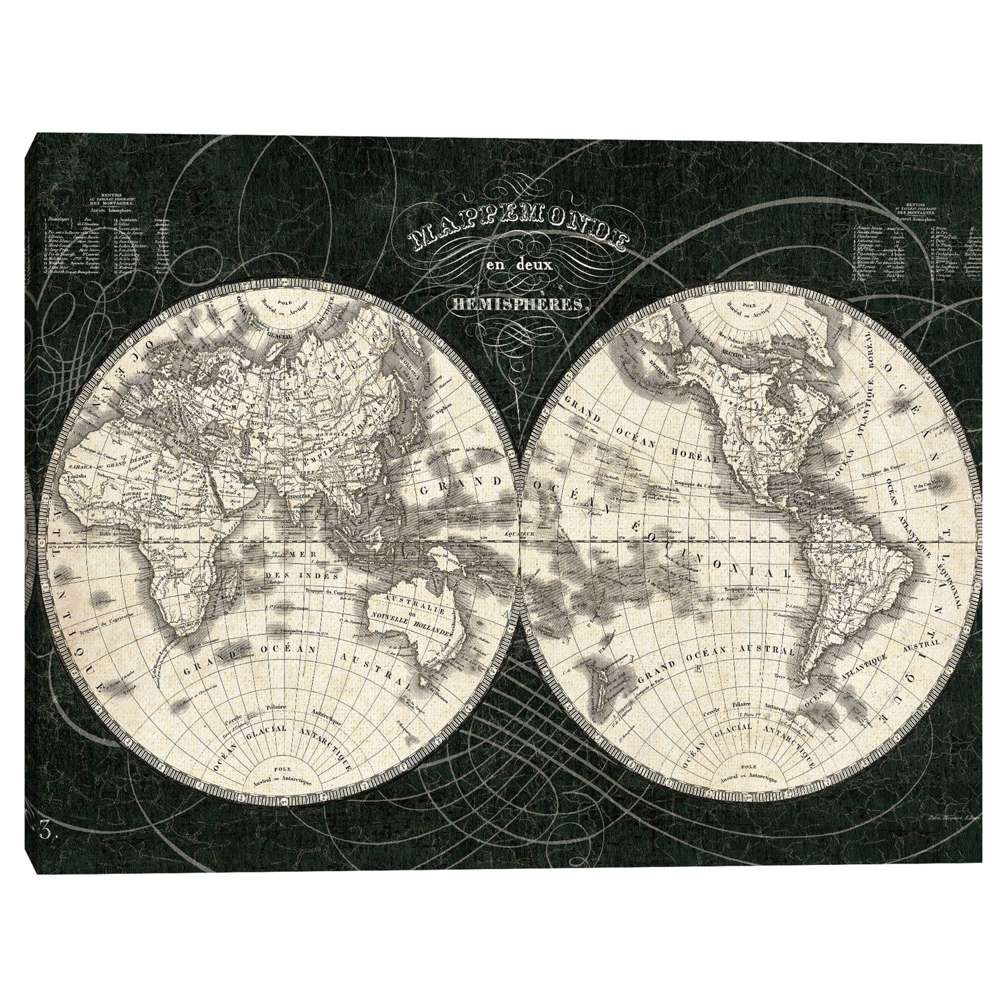 Mapa del mundo frances I - Sue Schlabach