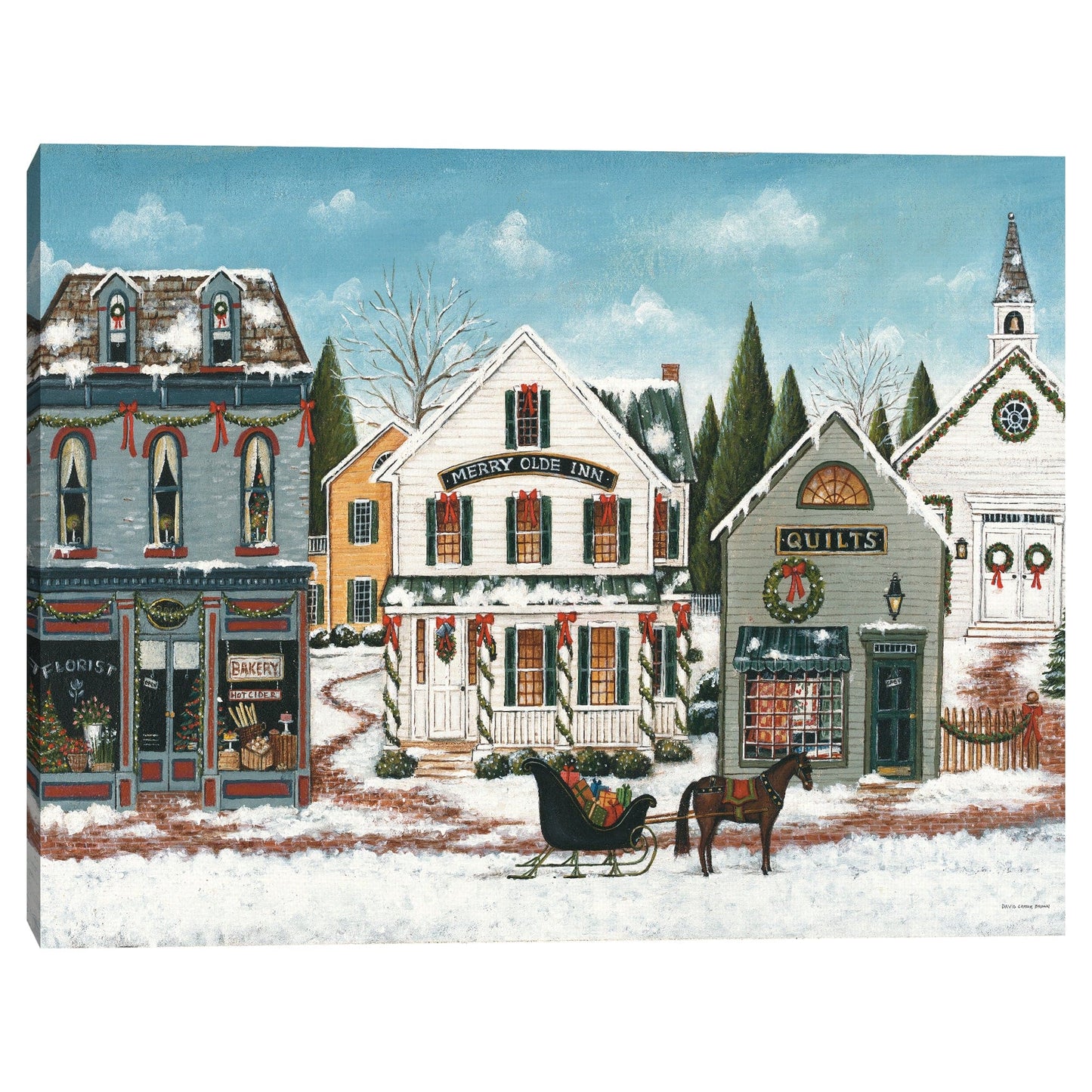 Pueblo de Navidad I - David Carter Brown