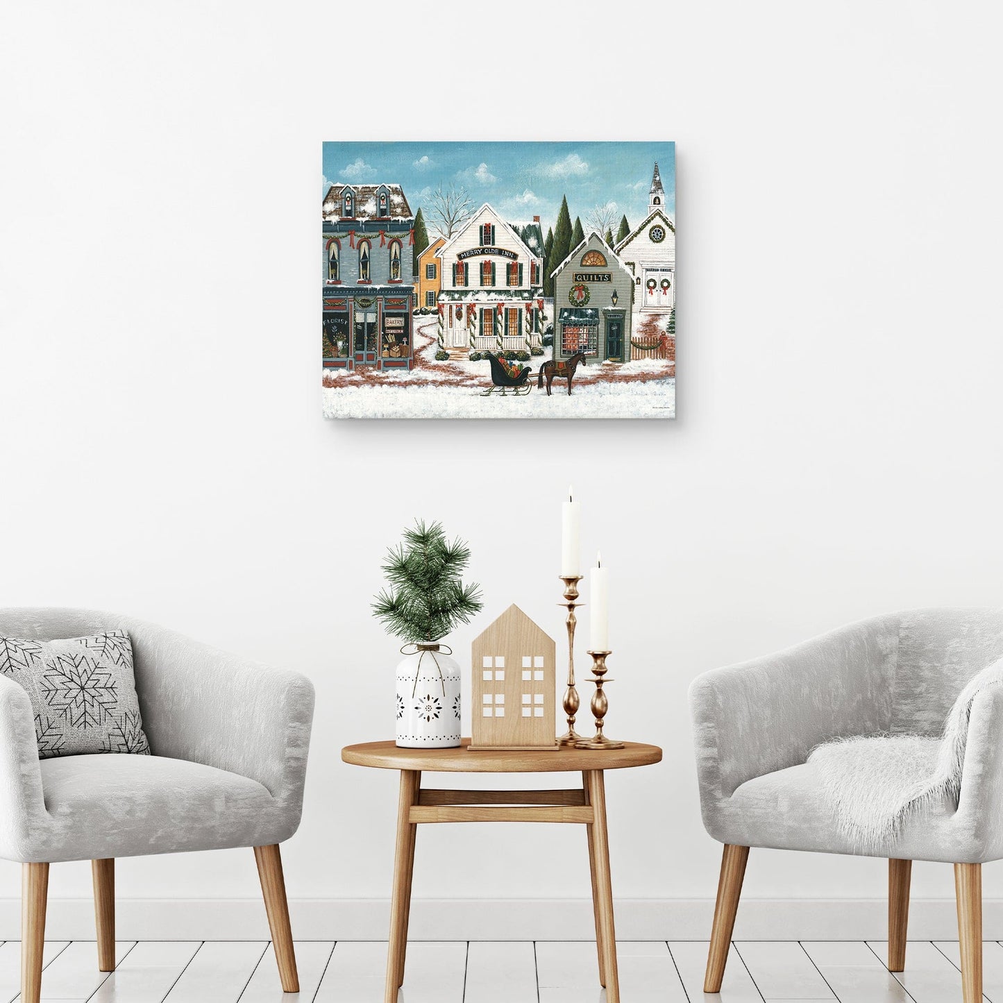 Pueblo de Navidad I - David Carter Brown