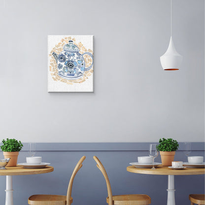 Hervidor de té azul - Sharon Nullmeyer