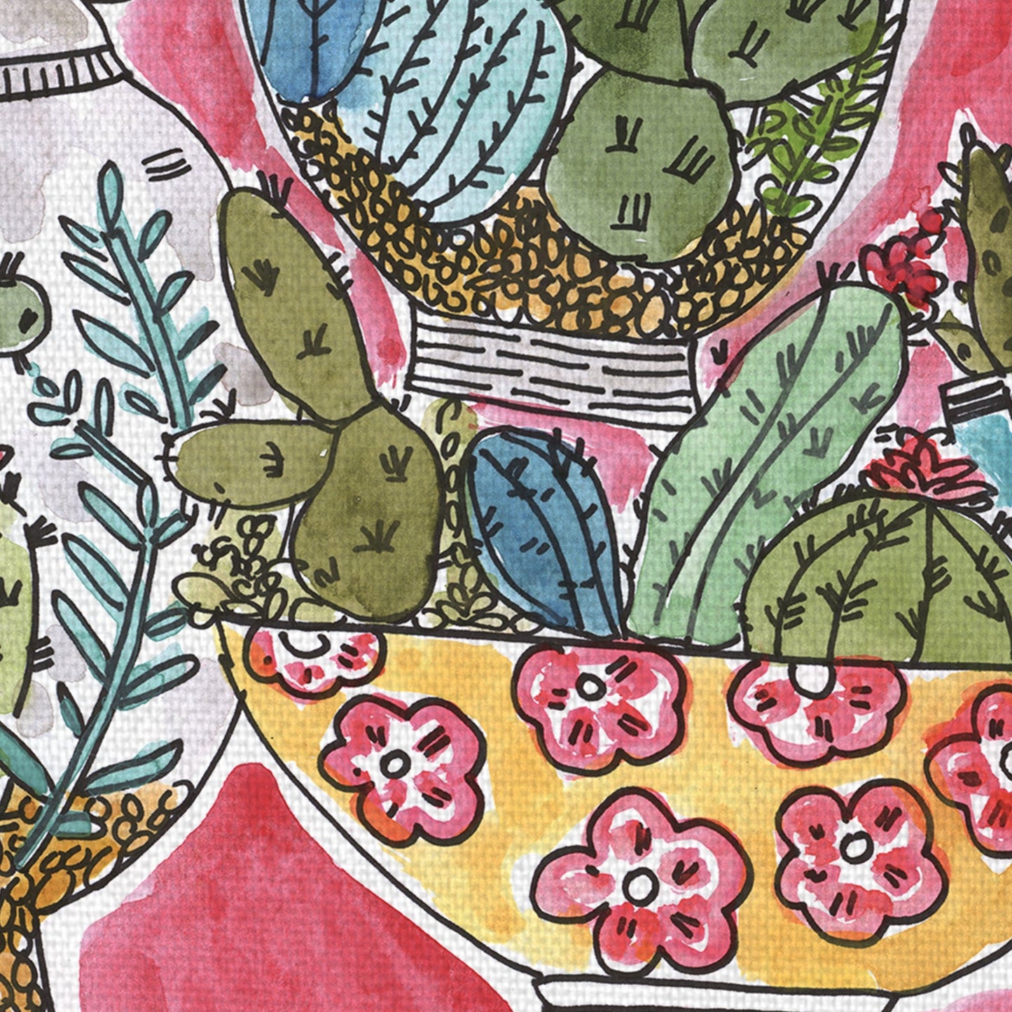 Cactus en jarrones - Sharon Nullmeyer